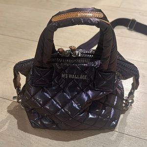 MZ Wallace micro Sutton Metallic Bag.